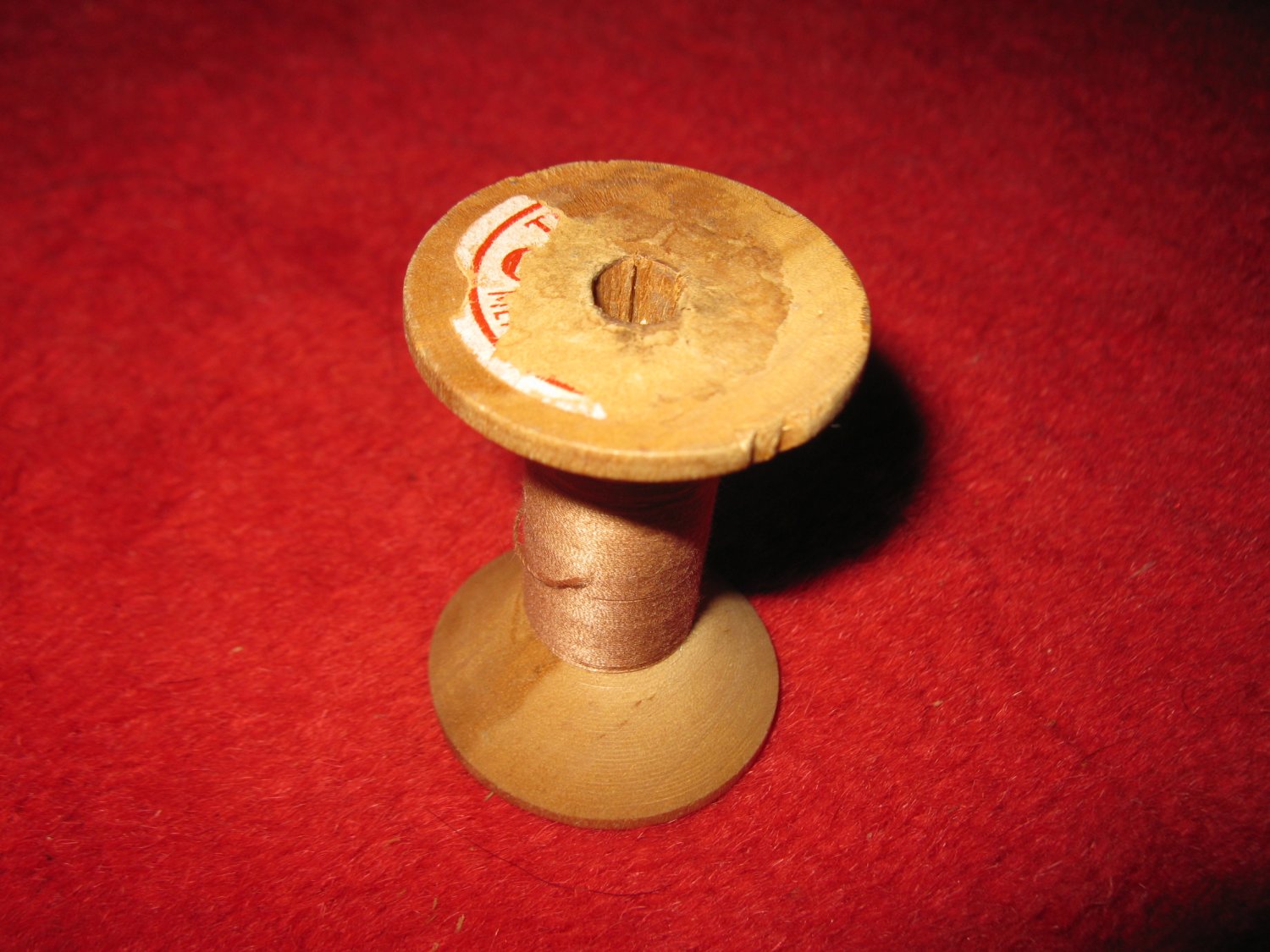 #15 American Thread Company wood Spool w/ Thread: