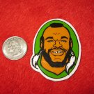 1980's Mr. T Cartoon TV Show Refrigerator Magnet: Head shot, green Background