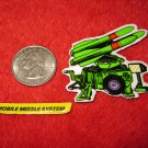 1982 G.I. Joe Cartoon Series Refrigerator Magnet: Mobile Missile System w/ Label