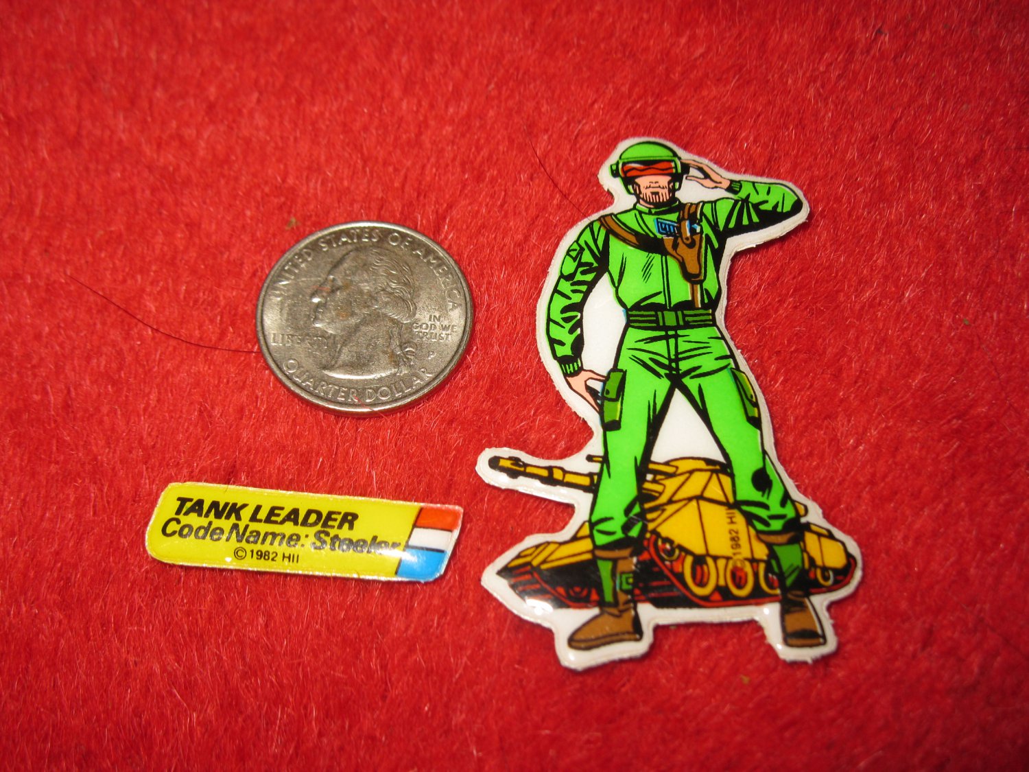 1982 G.I. Joe Cartoon Series Refrigerator Magnet: Tank Leader Steeler w ...