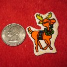 1970's Christmas Themed Refrigerator Magnet: Reindeer