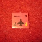 1988 The Hunt for Red October Board Game Piece: MIG 25 red Square Counter