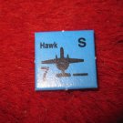 1988 The Hunt for Red October Board Game Piece: HAWK blue Square Counter