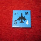 1988 The Hunt for Red October Board Game Piece: A-7 blue Square Counter