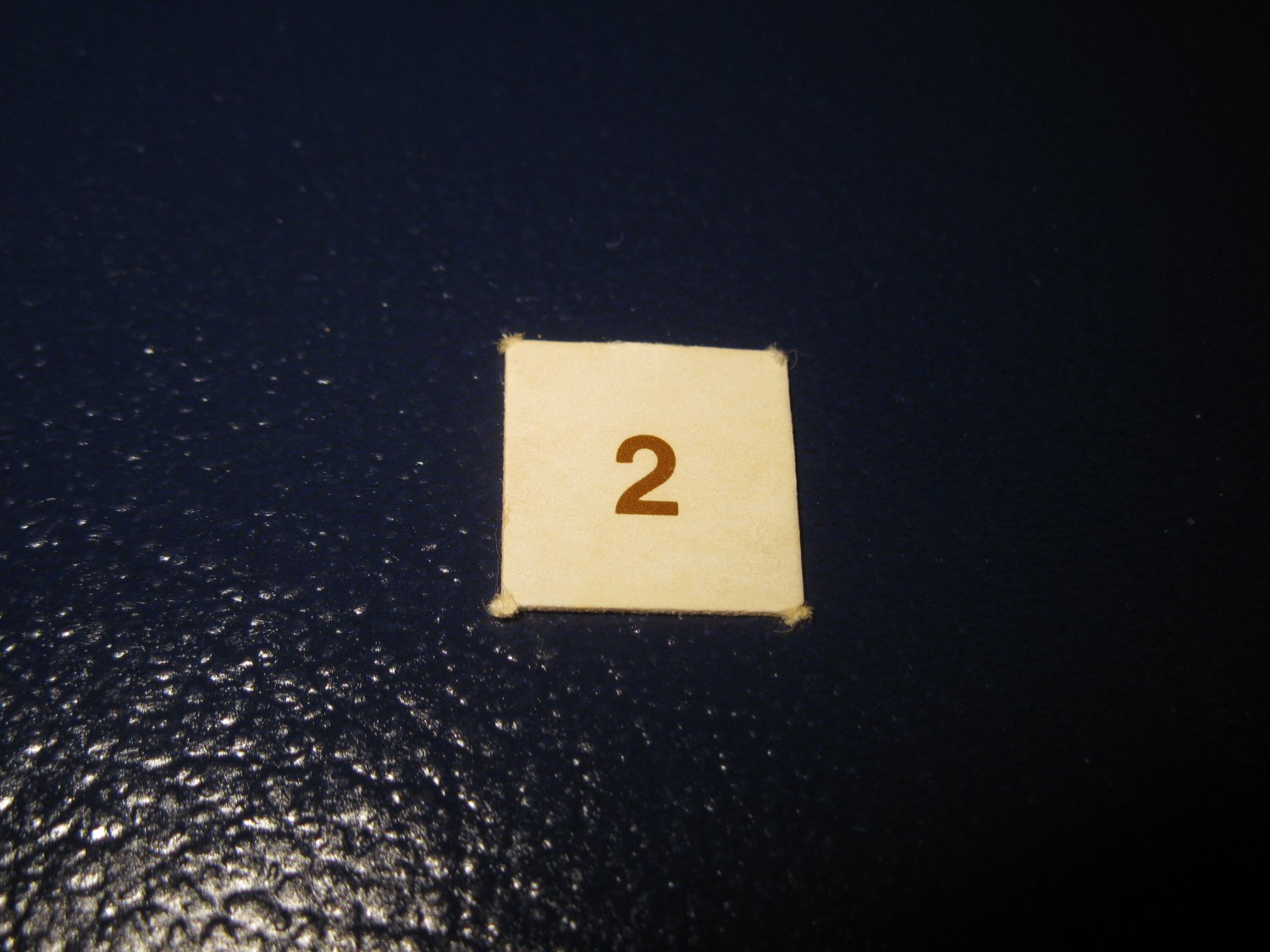 1980 TSR D&D: Dungeon Board Game Piece: #2 Square Marker