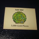1980 TSR D&D: Dungeon Board Game Piece: Treasure 4th Level Card- Jade Idol