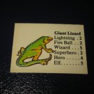 1980 TSR D&D: Dungeon Board Game Piece: Monster 2nd Level - Giant Lizard