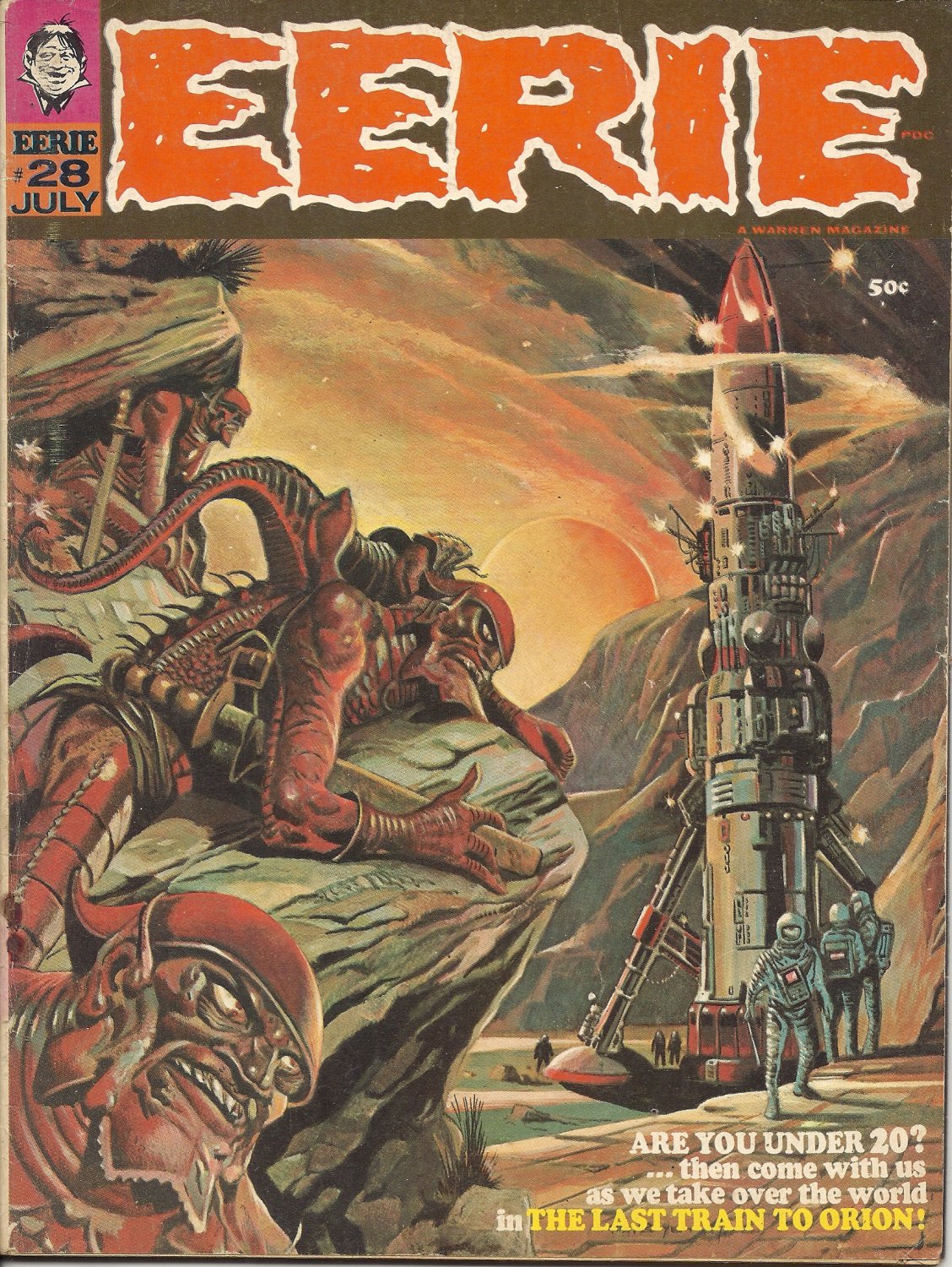 (CB-13) 1970 Vintage Warren comic book Magazine: Eerie #28