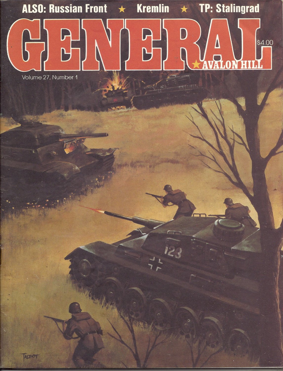 Russian also. «Дженерал Мэгэзин». Avalon Hill журнал. Авалон журнал. The General Vol. 26 #1.