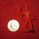 Vintage 1950's Miniature Playset figure: Rare Red Indian w/ Tomahawk & Scalp