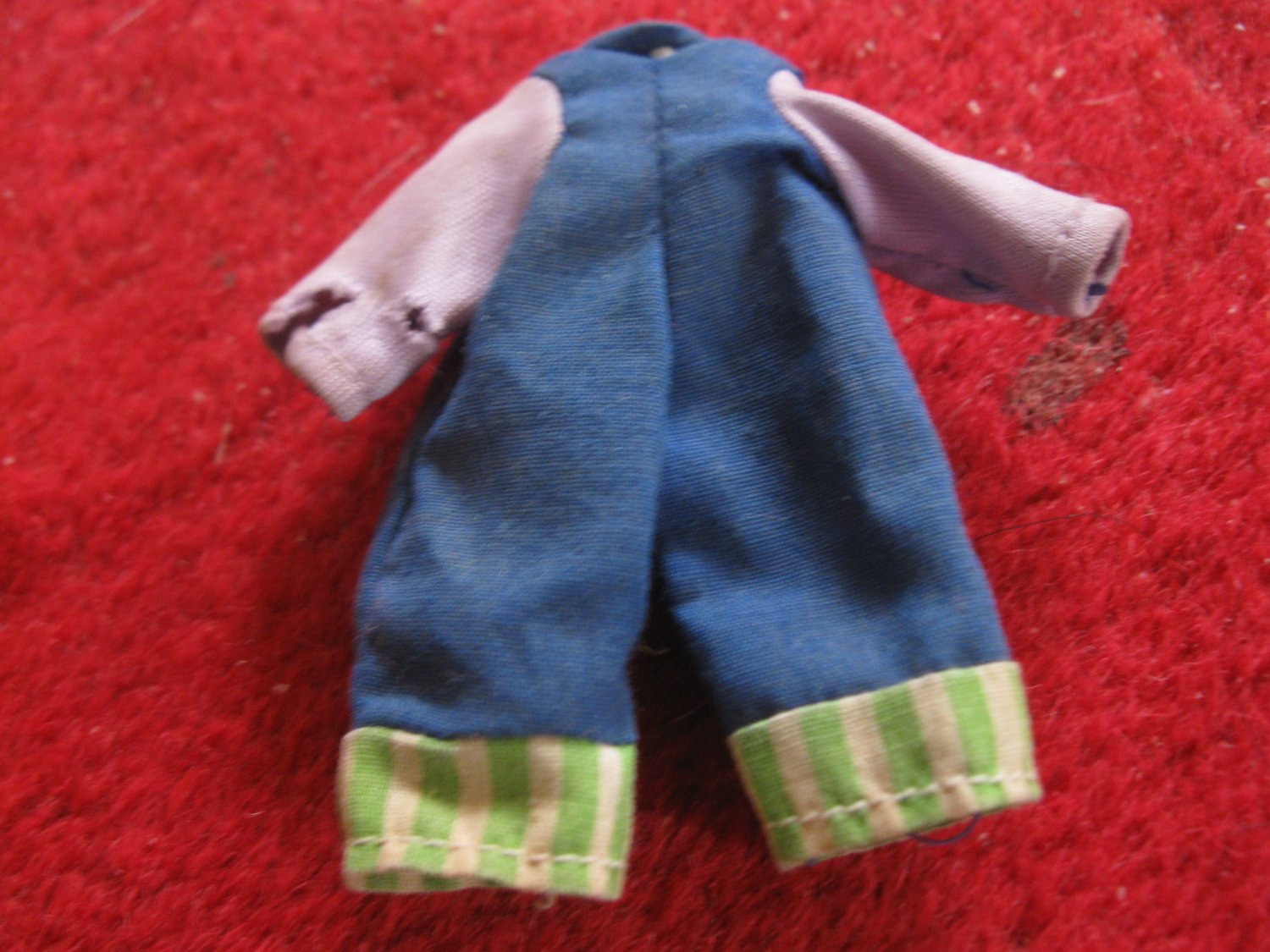 vintage 1980's Strawberry Shortcake Doll clothing accessory: Blue Overalls