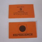 1965 Careers Board Game Piece: Red Experience Card: Move 3 Squares