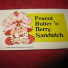 1983 Strawberry Shortcake Housewarming Surprise Board Game Piece: Recipe Card #17
