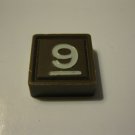 1968 3m bookshelf Quinto Board Game Piece: Brown #9 Square