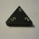 1985 Tri-ominoes Board Game Piece: Triangle # 2-5-5