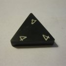1985 Tri-ominoes Board Game Piece: Triangle # 4-4-4