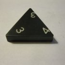 1985 Tri-ominoes Board Game Piece: Triangle # 3-3-4