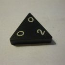 1985 Tri-ominoes Board Game Piece: Triangle # 0-0-2