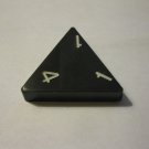1985 Tri-ominoes Board Game Piece: Triangle # 1-1-4