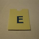 1967 4CYTE Board Game Piece: Blue Letter Tab - E