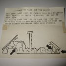 Vintage 1989 Aurora Devil's Ditch Slot Car Playset piece: Instruction Sheet #2