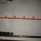 Vintage 1989 Aurora Devil's Ditch Slot Car Playset piece: 14" Orange Guardrail