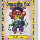 (B-1) 2011 Garbage Pail Kids - Flashback #55a: Page Cage- Yellow