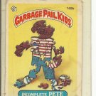 (B-1) 1986 Garbage Pail Kids #149b: Incomplete Pete - rough cond