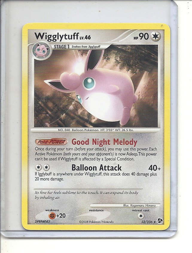 (B-3) 2008 Pokemon card #32/106: Wigglytuff
