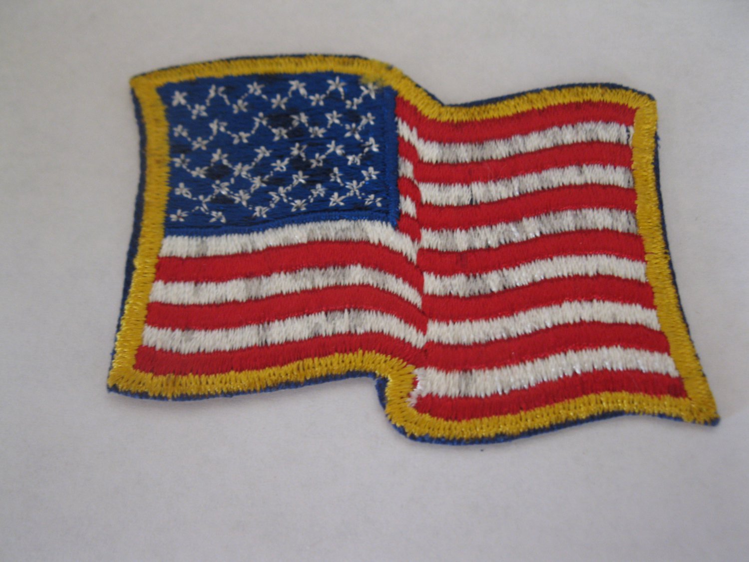(MX-1) Vintage Clothing Patch - US Flag - Waving in wind
