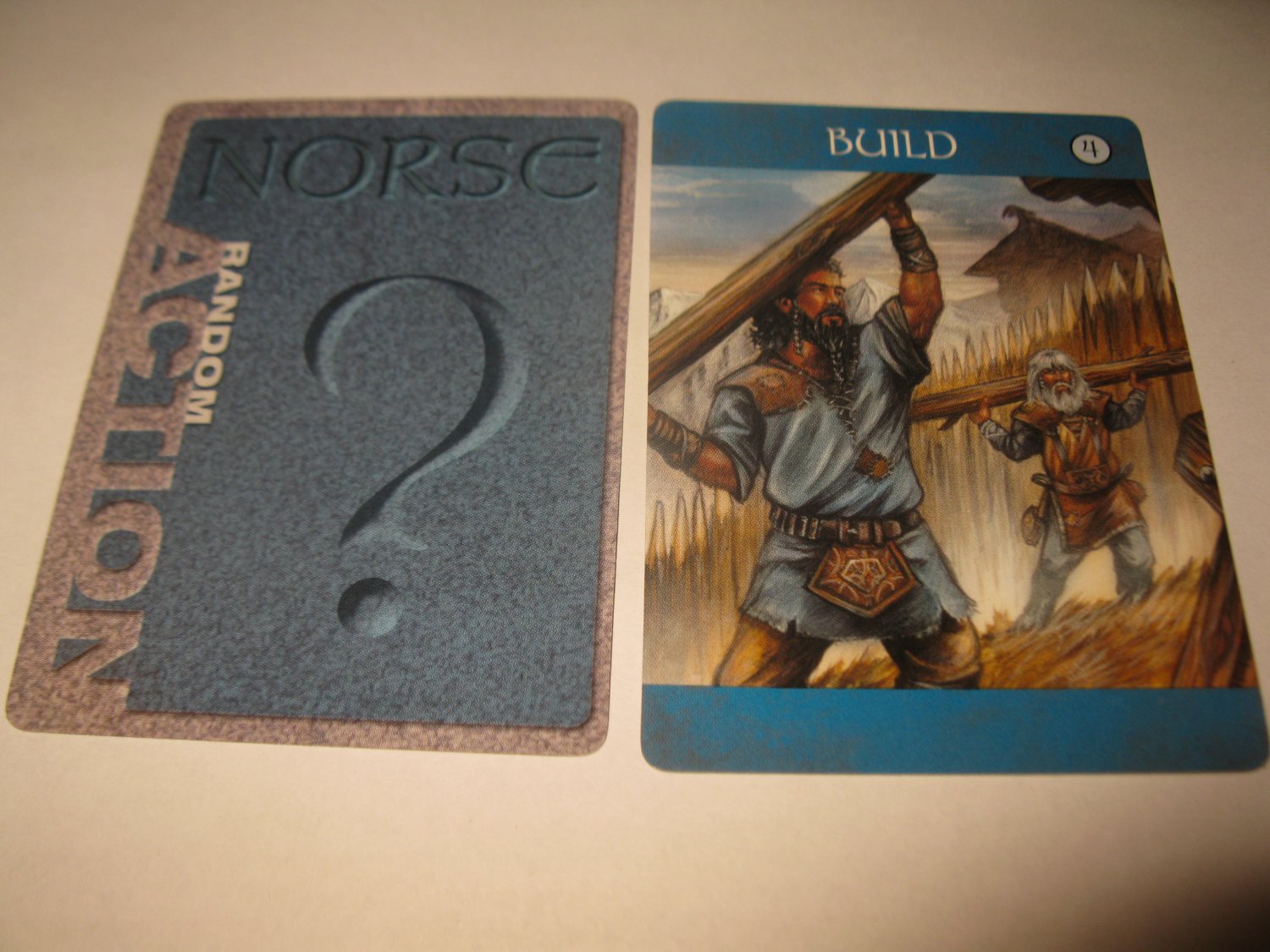 2003 Age of Mythology Board Game Piece: Norse Random Card: Build 4
