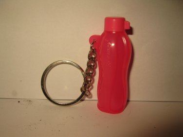 TUPPERWARE  KEYRING key chain  Water Bottle  Pink 