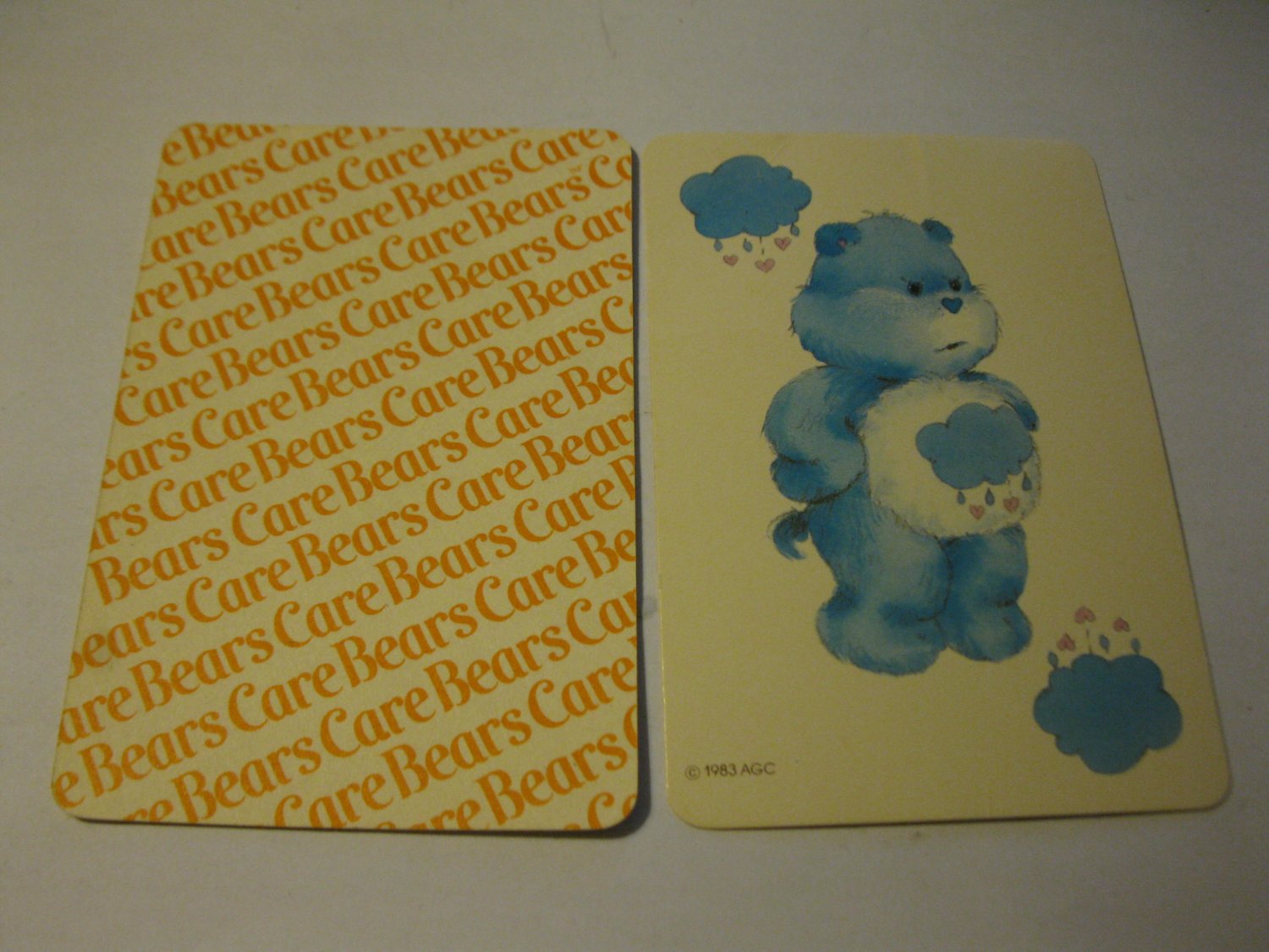 (MX-5) 1983 Care Bears game - Which Bears Care? 5" card- Grumpy Bear