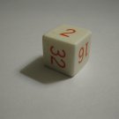 1978 Tournament Backgammon Board Game Piece: 2-4-8-16-32-64 dice