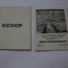 1958 Star Reporter Board Game Piece: Scoop Card - Weatherhead