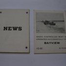 1958 Star Reporter Board Game Piece: News Card - Bayview