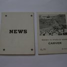1958 Star Reporter Board Game Piece: News Card - Carver