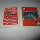 1977 Carrier Strike! Board Game Piece: Red Dogfight Card 4