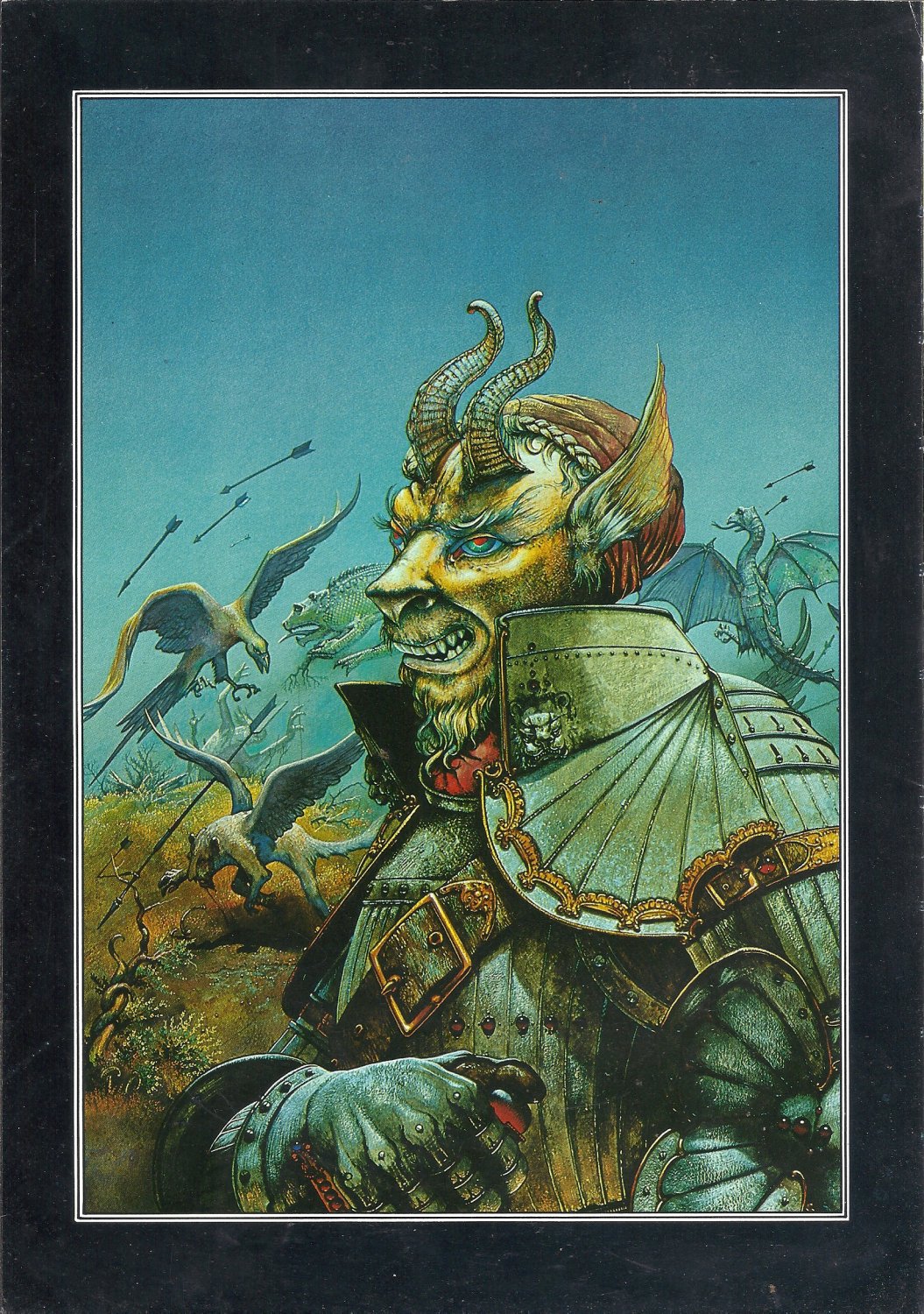 Patrick Woodroffe 1 Sided Book Page Print: Guns Of Avalon Cover Art 