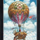 Patrick Woodroffe 1 sided Book Page Print: Five Weeks in a Balloon cover art - 11.75" x 8.25"