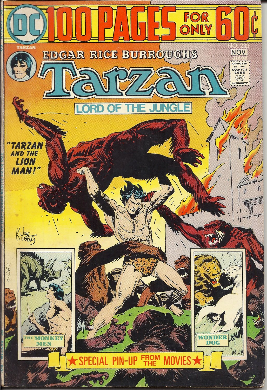 (CB-51) 1974 DC Comic Book: Tarzan, Lord of the Jungle #233 { 100 page ...