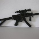 Action Figure Weapon / Accessory - Black Machine Gun 5" long