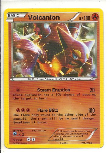 Pk 739 16 Pokemon Card 721 721 Volcanion