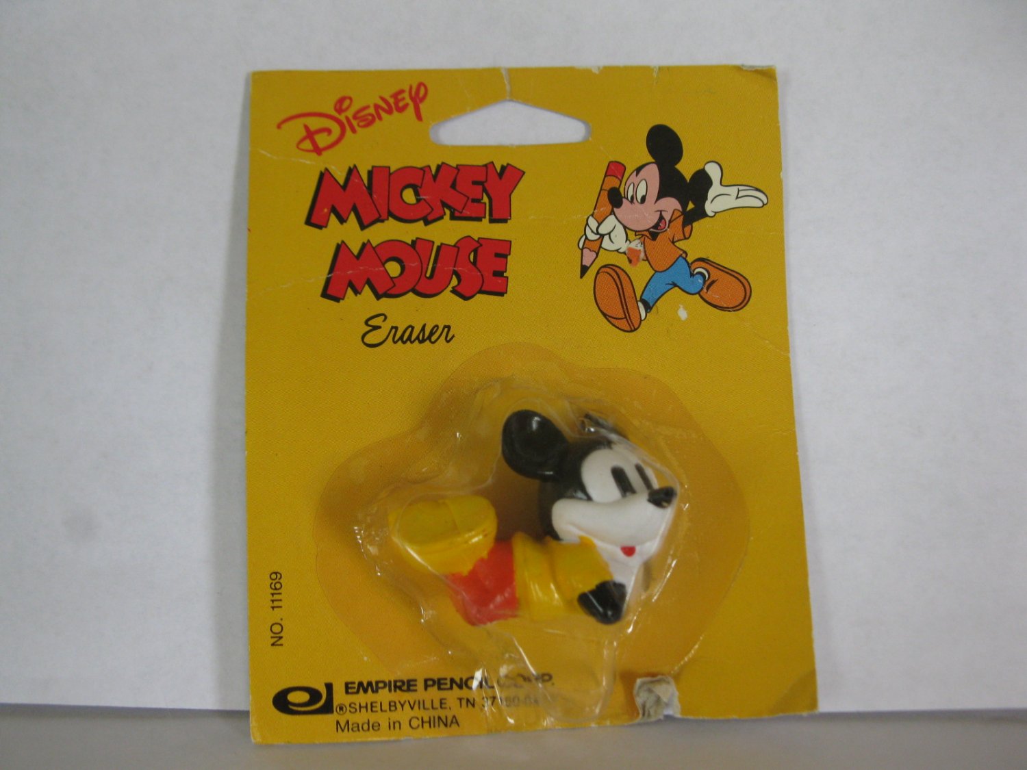 vintage Empire Pencil Corp 11169 Disney Mickey Mouse Eraser Brand New