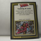 1992 Uncanny X-Men Alert! Board Game Piece: Training & Luck Card- Determination