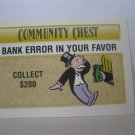 1995 Monopoly 60th Ann. Board Game Piece: Community Chest - Bank Error