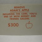 1965 Operation Board Game Piece: Doctor Card - Adam's Apple