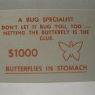 1965 Operation Board Game Piece: Specialist Card - Bug Specialist