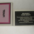 1979 The American Dream Board Game Piece: Trap! card - Insurable Poor Health