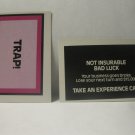 1979 The American Dream Board Game Piece: Trap! card - Not Insurable Bad Luck